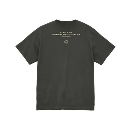 CIRCLE '26 Tシャツ【ヘイジーブラック】