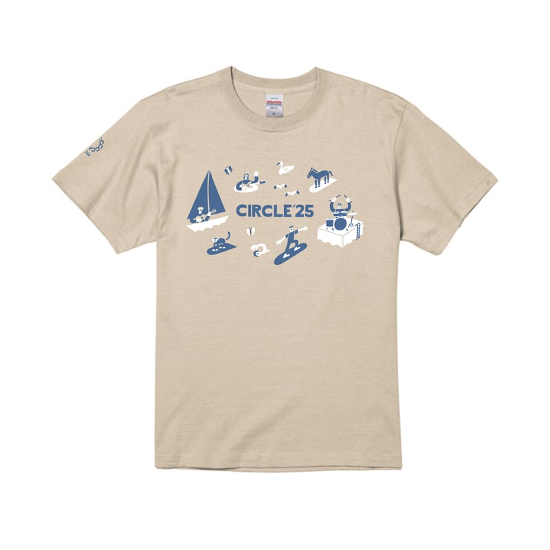 CIRCLE '25 Tシャツ【サンドベージュ】 | CIRCLE STORE