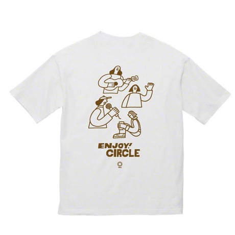 ENJOY! CIRCLE Tシャツ 【ホワイト】