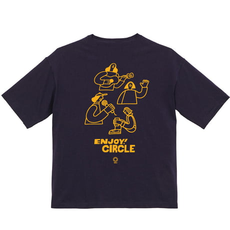 ENJOY! CIRCLE Tシャツ 【ネイビー】