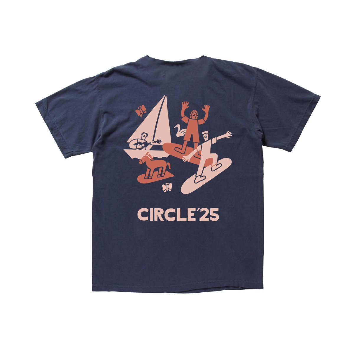 CIRCLE '25 ヴィンテージTシャツ【ネイビー】 | CIRCLE STORE