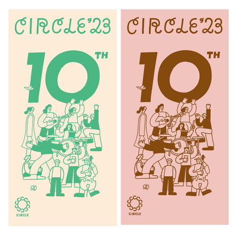 CIRCLE 10th バスタオル