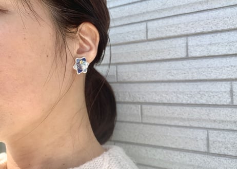 ミニダビデの星ピアス(フック)