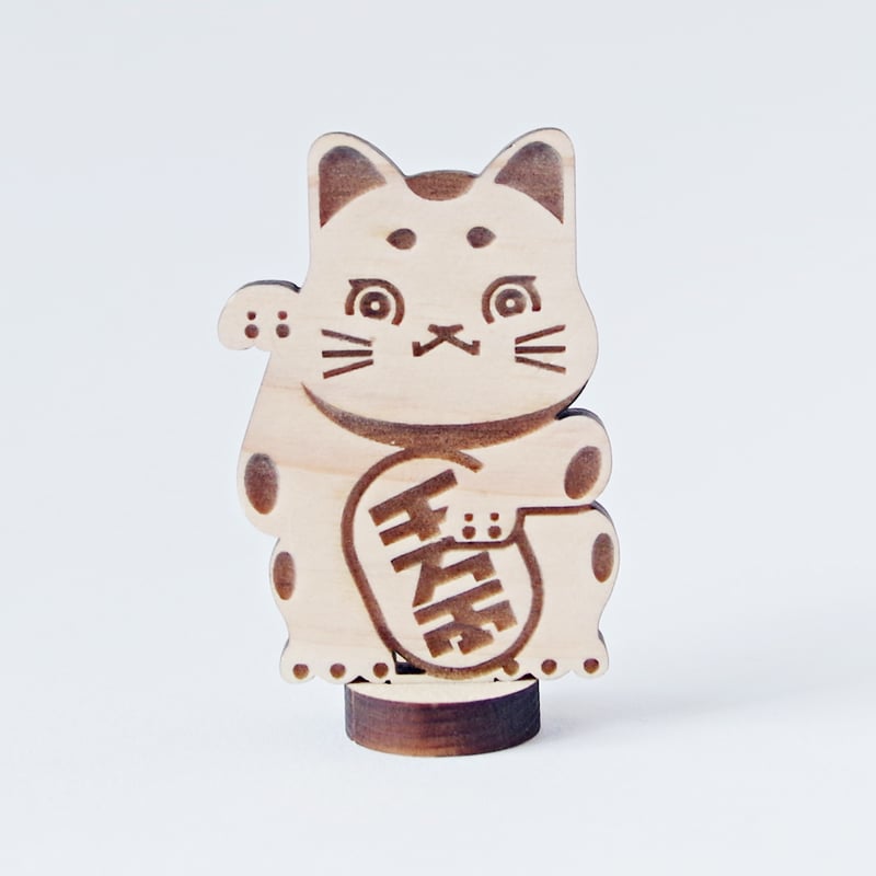 木製招き猫（熊野のヒノキ製） | salt graphic stores