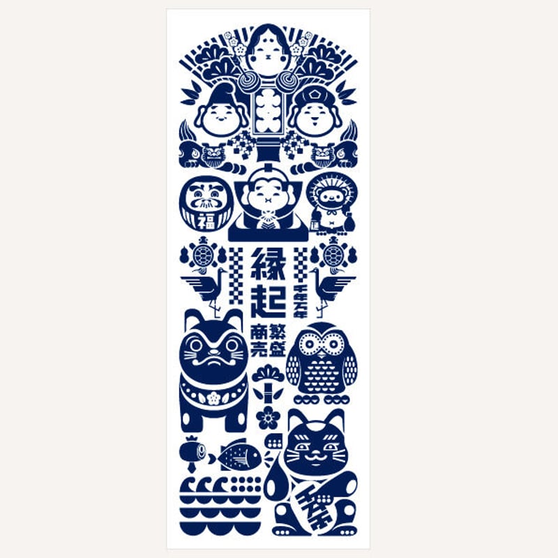 C】ヤタガラス2枚、縁起物1枚手ぬぐいセット【送料無料】 | salt