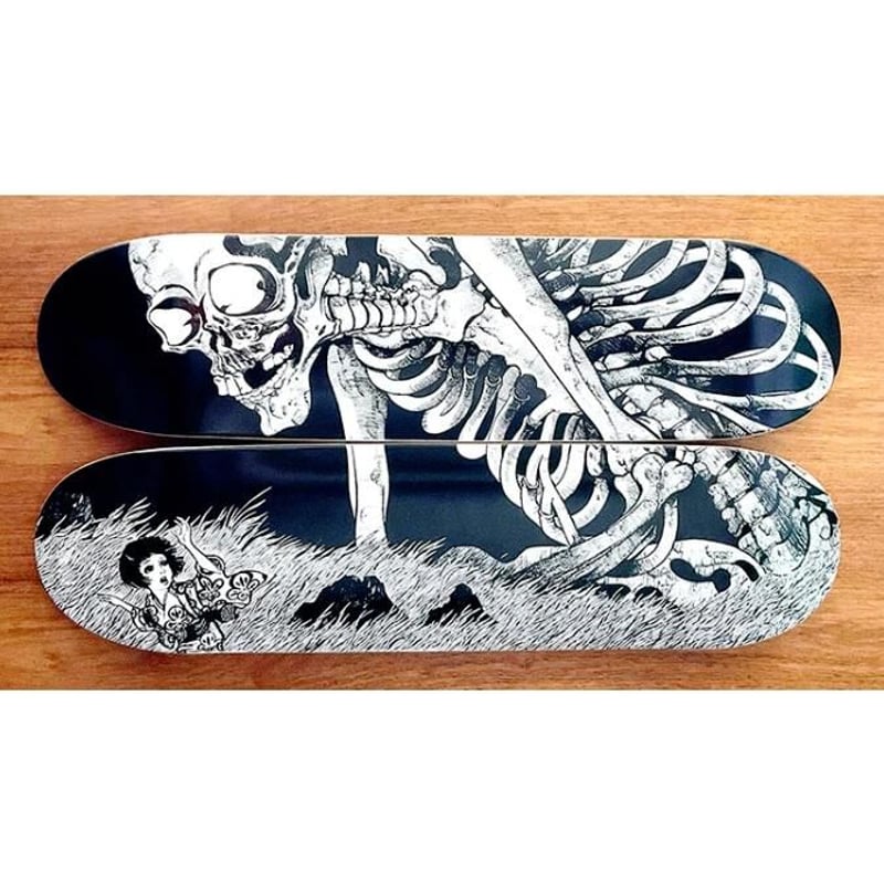 水木しげる 妖怪画 スケートボードデッキ：2枚セット』 | くうねる堂