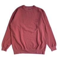 WASHED CREW SWEAT (CIRCLE LOGO)