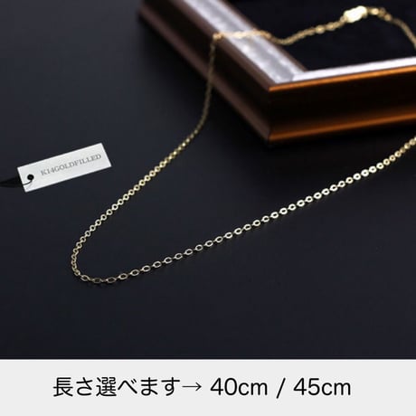【 イニシャルネックレス(誕生石カラーストーン付き)】