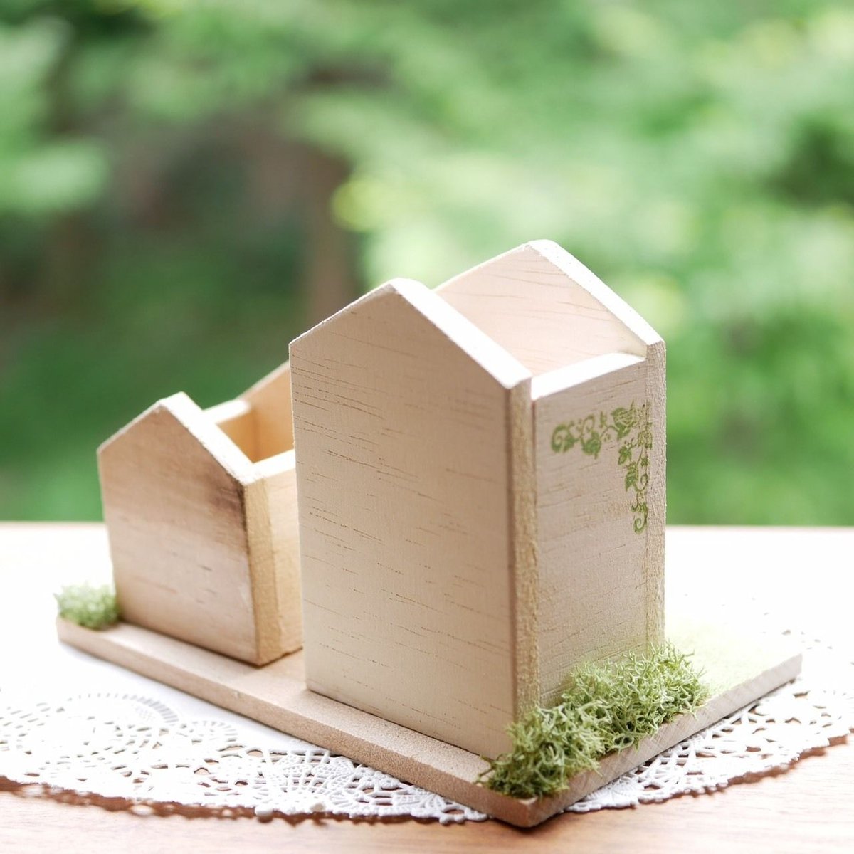 ミニチュアお家のペン＆印鑑スタンド】 | ROSE PLUS STORE