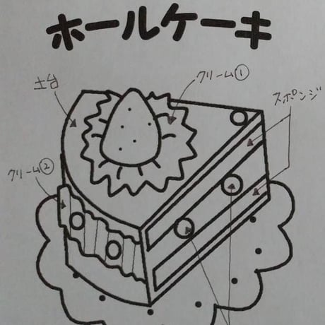 【ふんわりフェルトのイチゴホールケーキ（六つ切）】