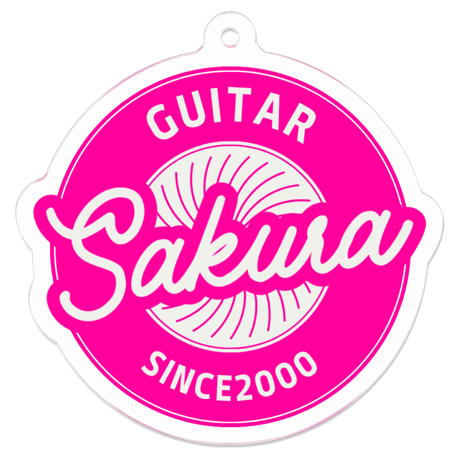 【名入れキーホルダー / カラフルレトロ】楽器名＋お名前