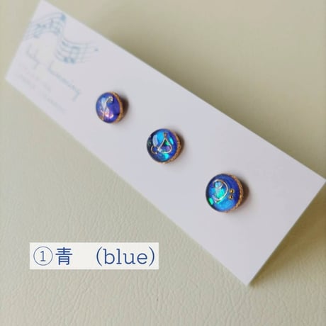 【音符の小粒ピアス / イヤリング 3個セット】ドビュッシーピアノ小品集 「子供の領分」