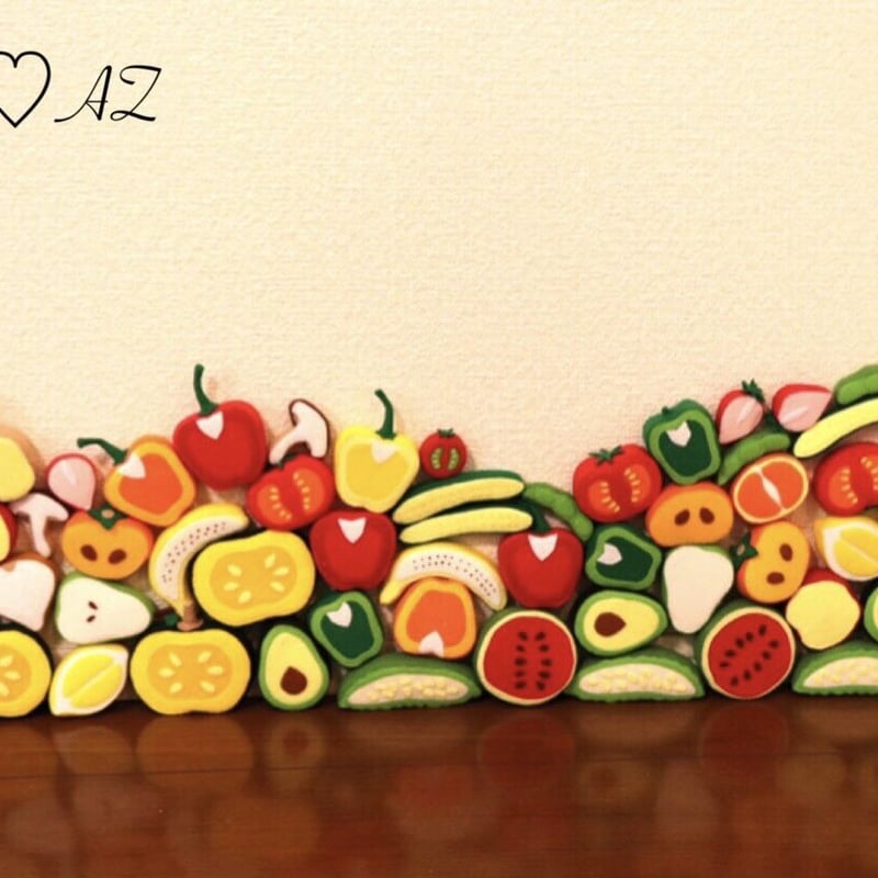 フェルトの断面野菜＆果物22点セット】 | ROSE PLUS STORE