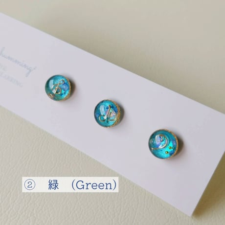 【音符の小粒ピアス / イヤリング 3個セット】ドビュッシーピアノ小品集 「子供の領分」