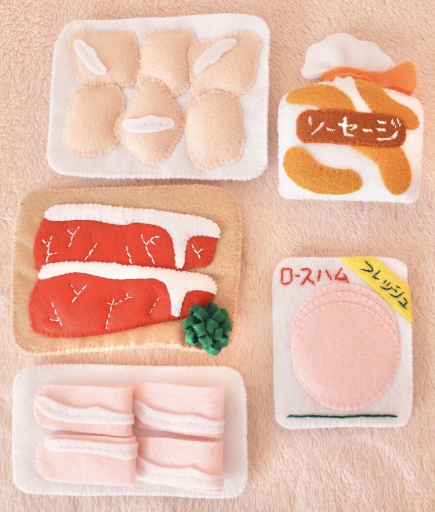 フェルトおままごと☆スーパーマーケットシリーズ(^ー^)オーダー受付中☆ フェルトおままごと スーパーマーケット - メルカリ