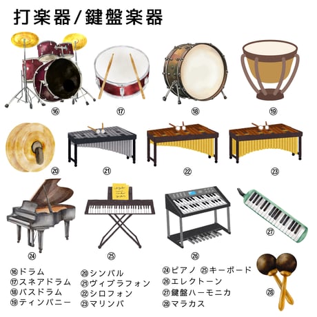 【楽器モチーフの名入れミラー / 缶バッジ】吹奏楽 オーケストラ 金管バンド