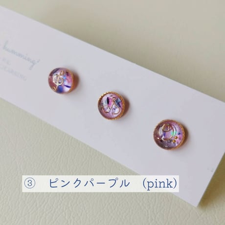 【音符の小粒ピアス / イヤリング 3個セット】ドビュッシーピアノ小品集 「子供の領分」