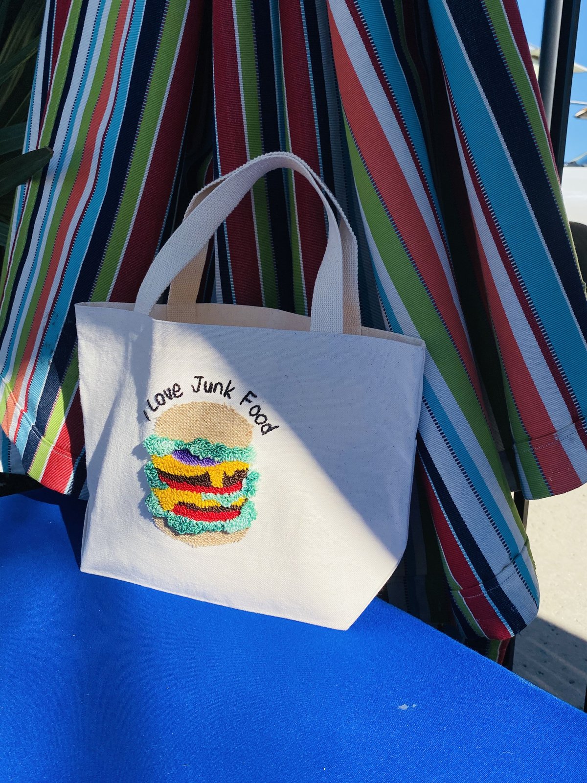 ハンドメイド★バケツ型トートバッグ ★フラワー★パンチニードル刺繍マザーズバック ff879e079e169d781bc65f632edd4e