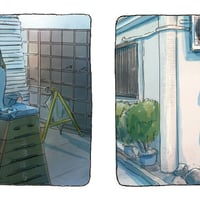 今日マチ子「Distance」マスキングテープ（ロールタイプ）