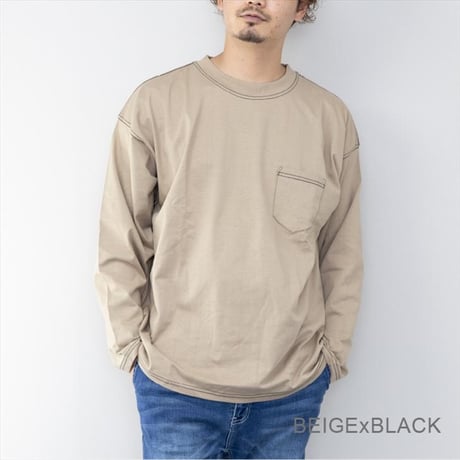 大人気 長袖ラインヘビーウェイトTシャツ