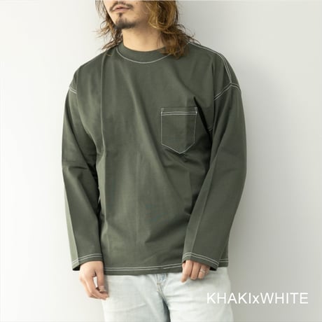 大人気 長袖ラインヘビーウェイトTシャツ