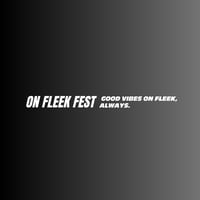 On Fleek FEST カッティングステッカー