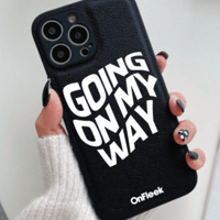 【在庫限り】GOING ON MY WAY  iPhoneケース（PUレザー）