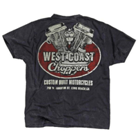 WEST COAST CHOPPERS TANK LOGO TEE - BLACK | On