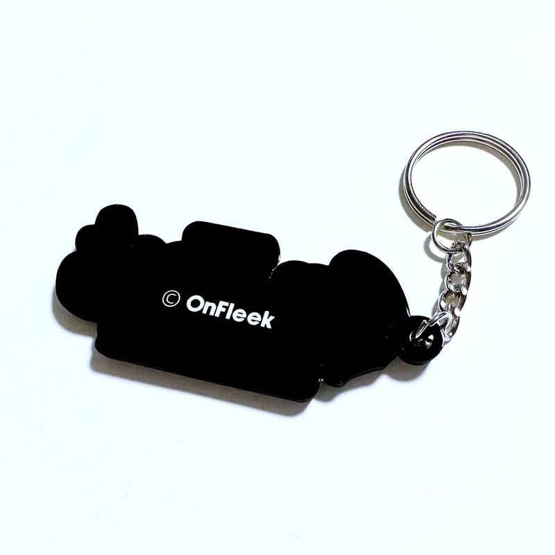 everyone エブリワン ラバーキーホルダーブラック&ホワイトセット