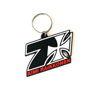 KIMI CROSS SEVEN RUBBER KEYCHAIN