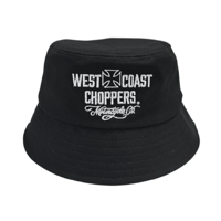 WCC MOTORCYCLE CO. BUCKET HAT - BLACK