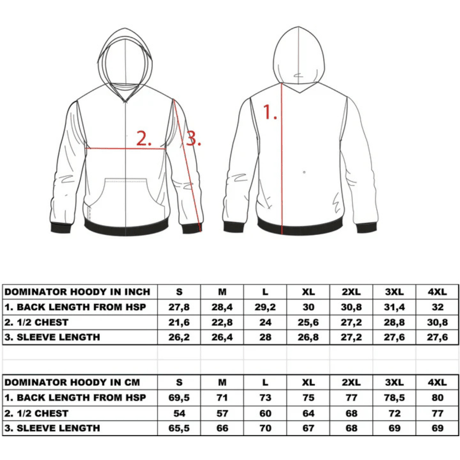 WCC DOMINATOR EMBROIDERED HOODY - BLACK