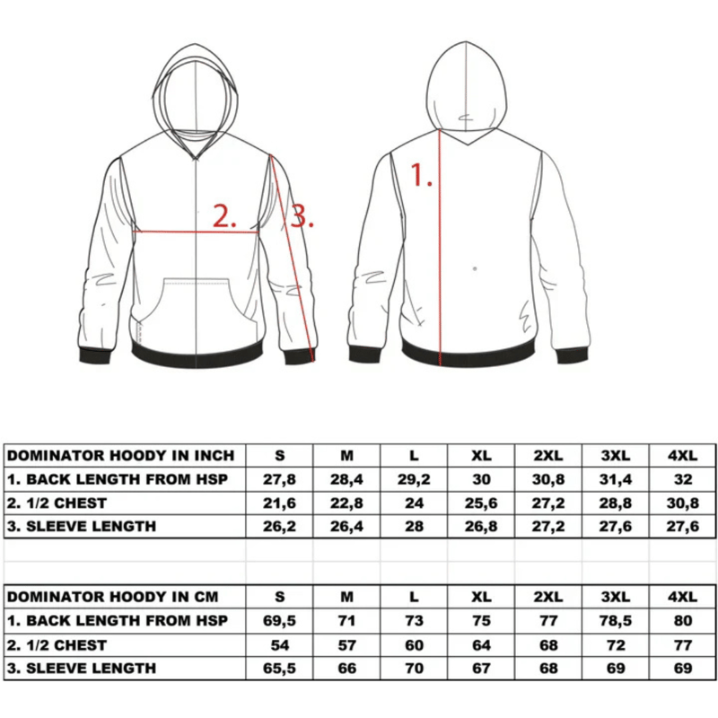 WCC DOMINATOR EMBROIDERED ZIP HOODY - BLACK | O