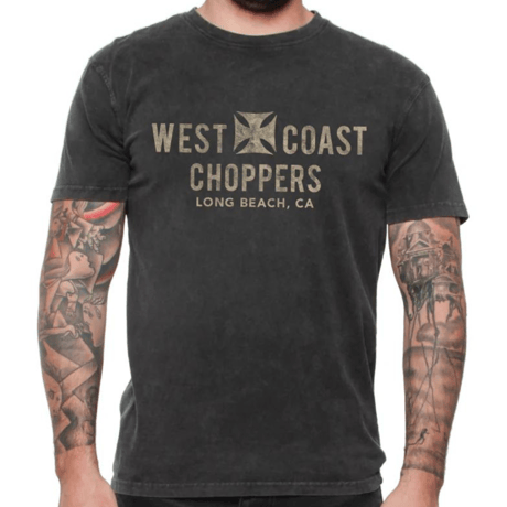 WEST COAST CHOPPERS EAGLE TEE - VINTAGE BLACK