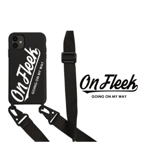 【在庫限り】OnFleek  iPhoneケース（ソフトシリコン・ストラップ付）