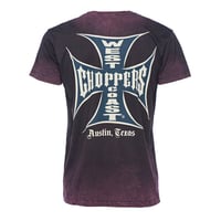 WEST COAST CHOPPERS OG CLASSIC TEE - VINTAGE BORDEAUX