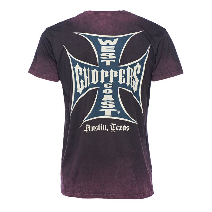 WEST COAST CHOPPERS OG CLASSIC TEE - VINTAGE BORDEAUX