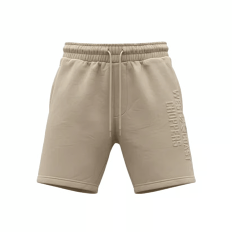 WCC EMBOSSED SWEAT SHORT - BEIGE