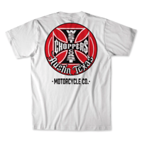 WEST COAST CHOPPERS TANK LOGO TEE - WHITE
