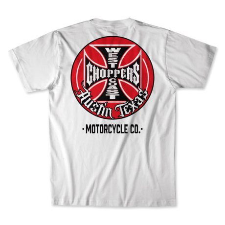 WEST COAST CHOPPERS TANK LOGO TEE - WHITE