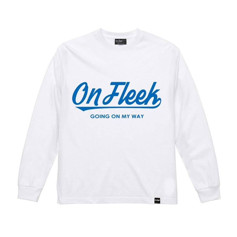 OnFleekロングTシャツ（WHITE×BLUE） | On Fleek