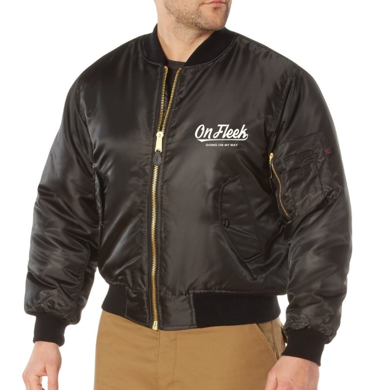 BLACK FLAME MA-1 フライトジャケット ブラック