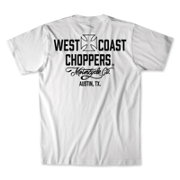 WEST COAST CHOPPERS MOTORCYCLE CO. TEE - WHITE