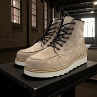 WCC RIGID SUEDE LEATHER BOOTS - SAND