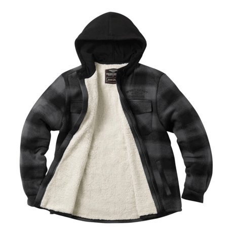 WCC HELL BENT FLANNEL JACKET - CHARCOAL/BLACK