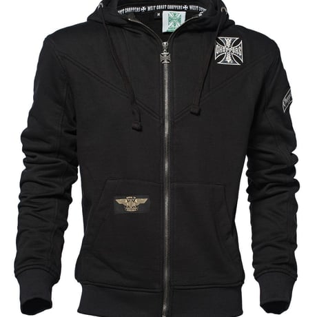 WCC OG CLASSIC PANEL ZIP HOODY - BLACK