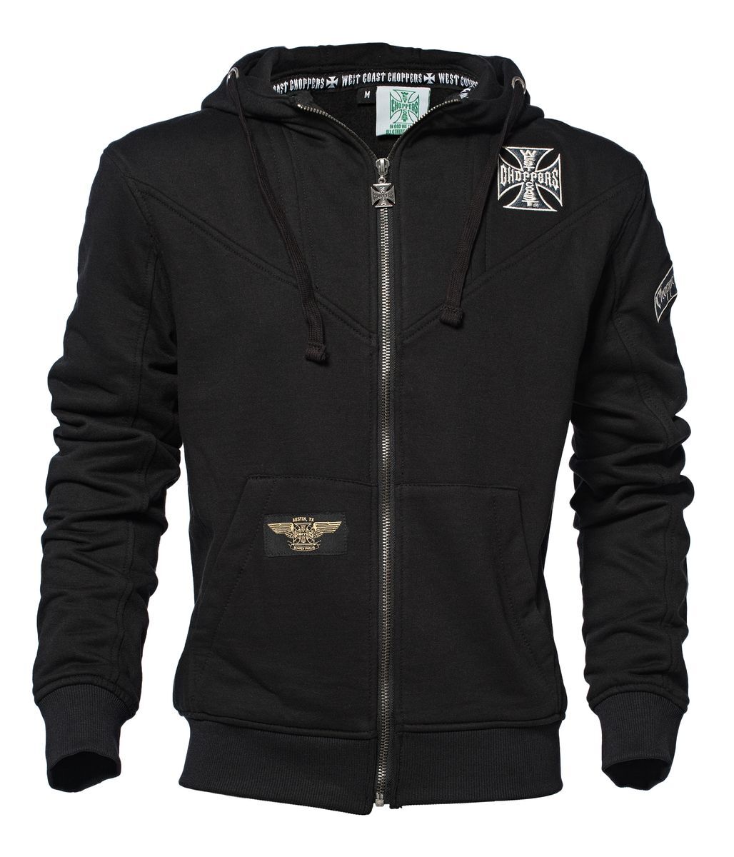 WCC OG CLASSIC PANEL ZIP HOODY - BLACK | On Fleek