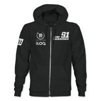 KIMI OFFICIAL PROJECT 91 TRACKHOUSE ZIP HOODY - BLACK