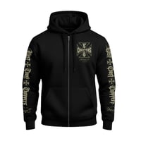 WCC GANGSCRIPT ZIP HOODY - BLACK