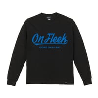 OnFleekロングTシャツ（BLACK×BLUE）